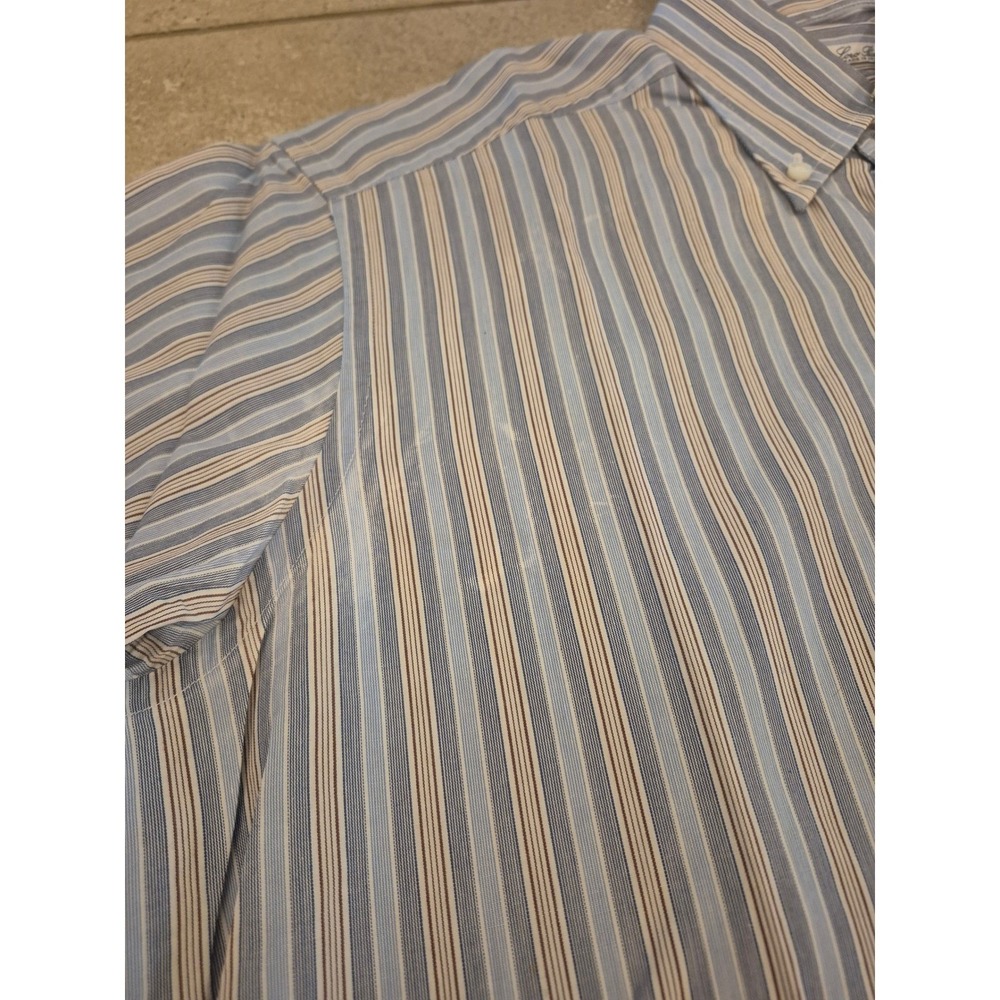Loro Piana Men Short Sleeves Shirt - 100% Cotton - Size: Medium - Picture 5 of 14